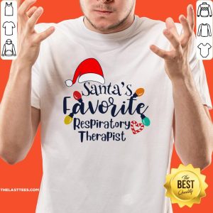 Love Santa’s Favorite Respiratory Therapist Christmas Shirt