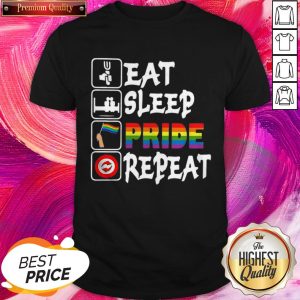 LGBT Eat Sleep Pride Repeat Premium Top Perfect Shirt