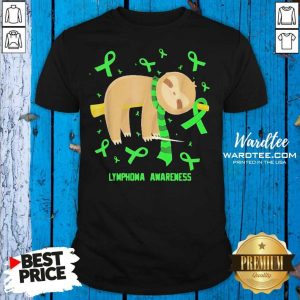 Hot Sloth Lymphoma Awareness Shirt