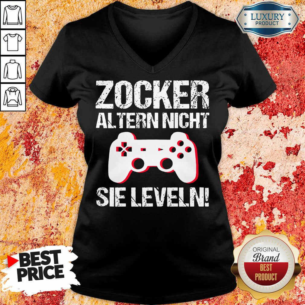 Zocker Altern Nicht Sie Leveln Shirt