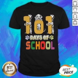 101 Days Of School Dalmation Dog Teachers Gift T-Shirt