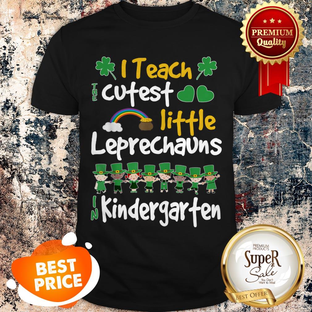 Nice Leprechaun St Patricks Day Kindergarten Teacher Long Sleeve T-shirt