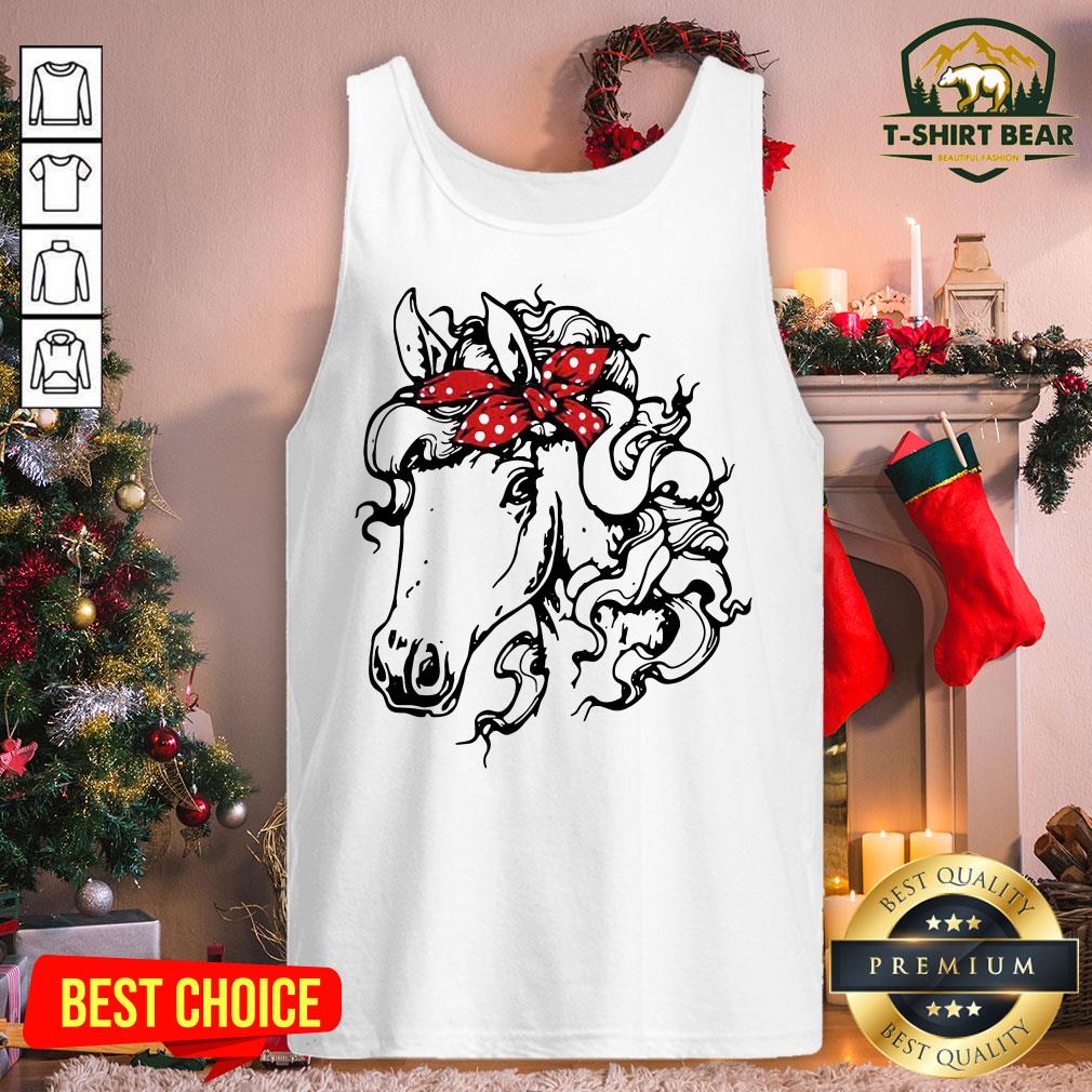 Pretty Horse Bandana Horseback Riding Horse Lover Shirt