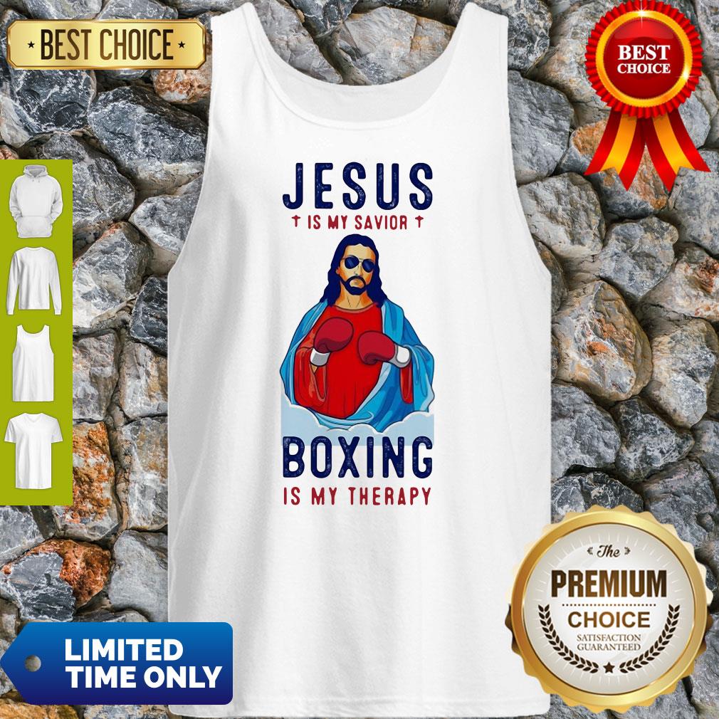 Jesus Is My Savior Boxing Is My Therapy Shirt