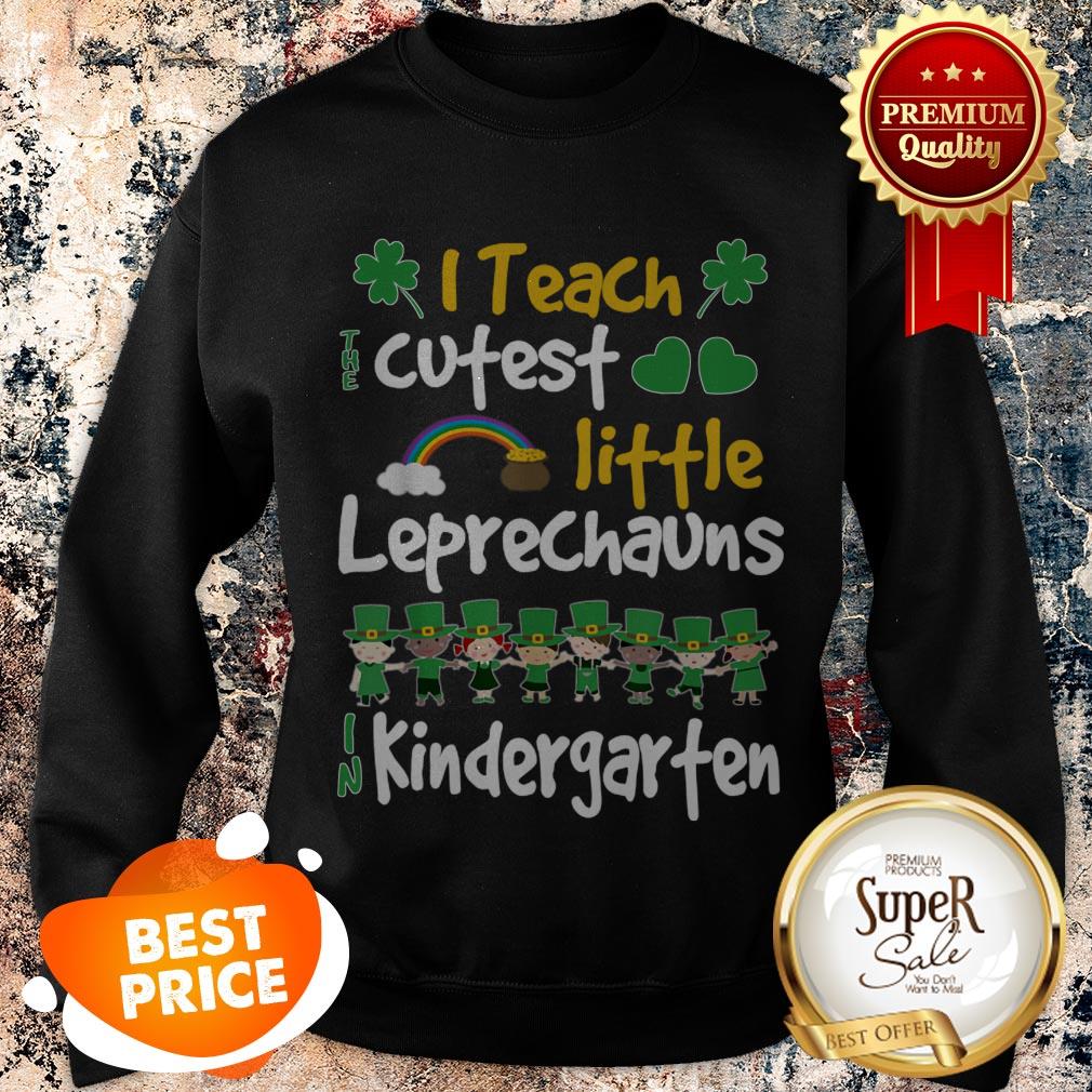 Nice Leprechaun St Patricks Day Kindergarten Teacher Long Sleeve T-shirt