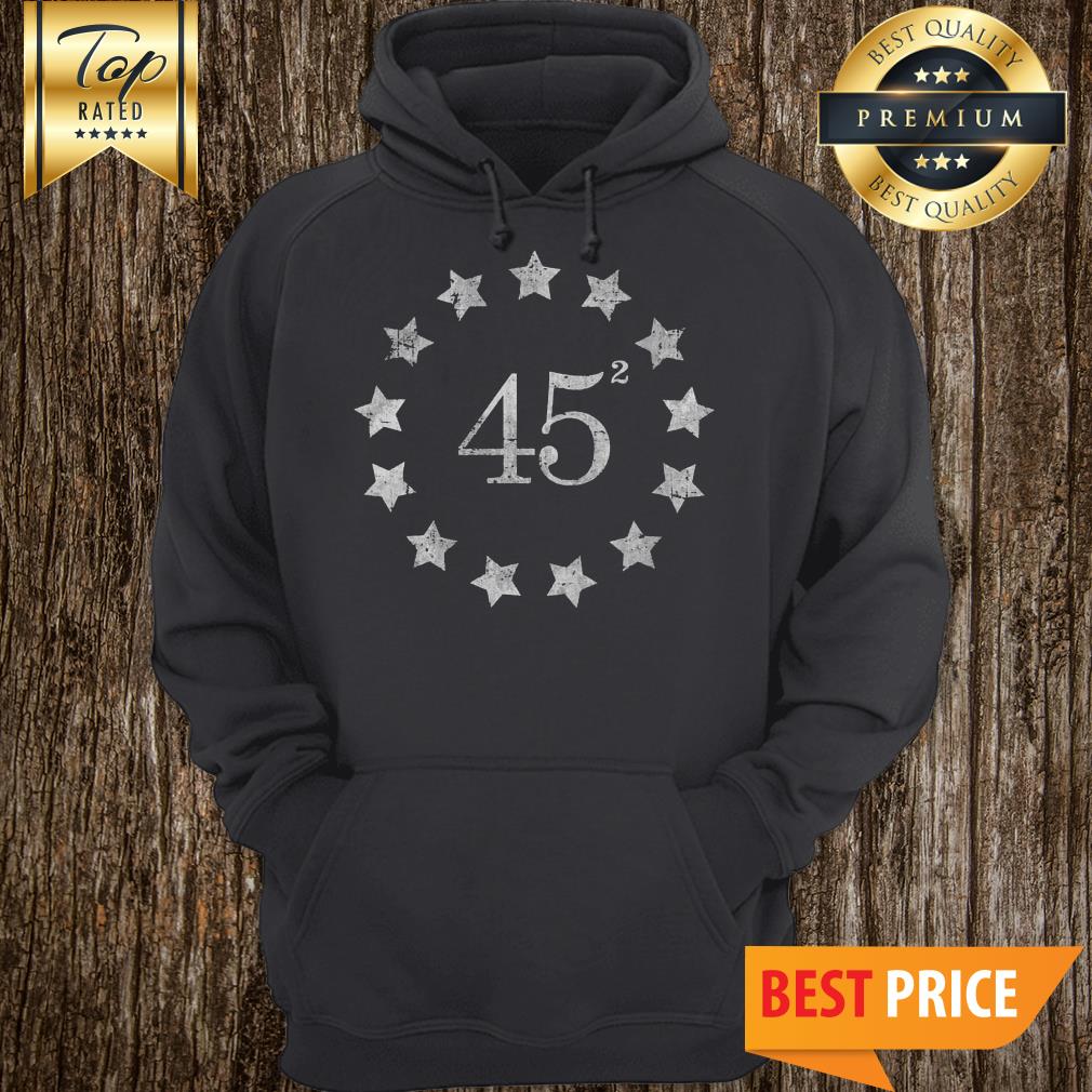 45 Squared Betsy Ross Flag Merican Version Shirt