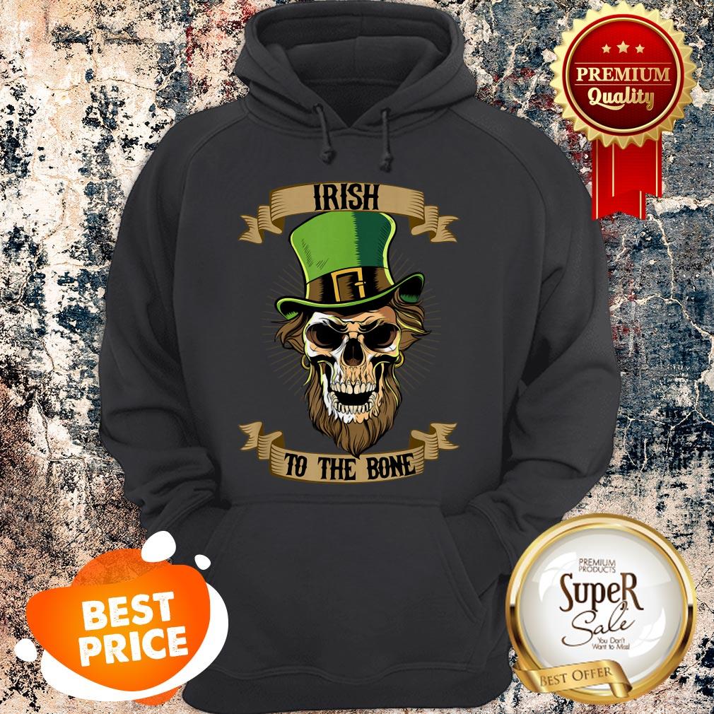 Nice St Patricks Day Leprechaun Skull Irish To The Bone T-shirt