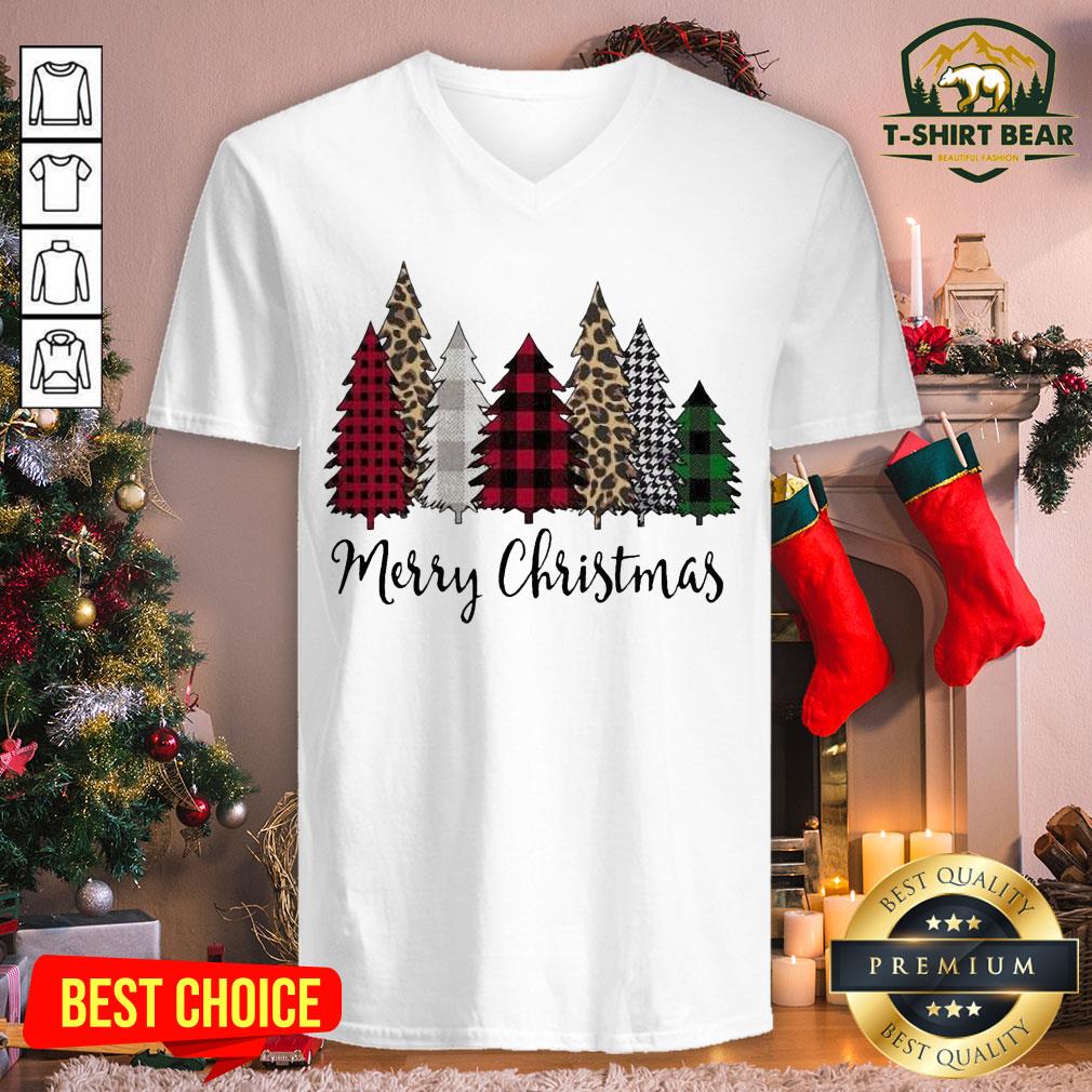 Colorful Merry Christmas Christmas Trees Shirt