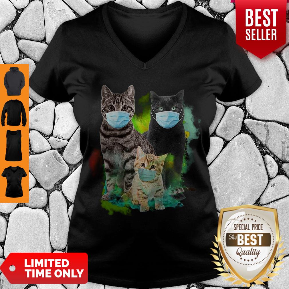 Official Cat Wear Face Mask Tee Shirt