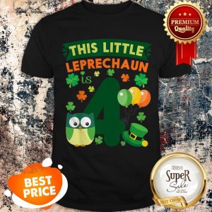 This Leprechaun Is 4 Year Old Birthday St Patricks Day Shirt