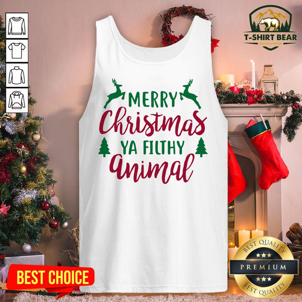 Funny Merry Christmas Ya Filthy Animal Shirt