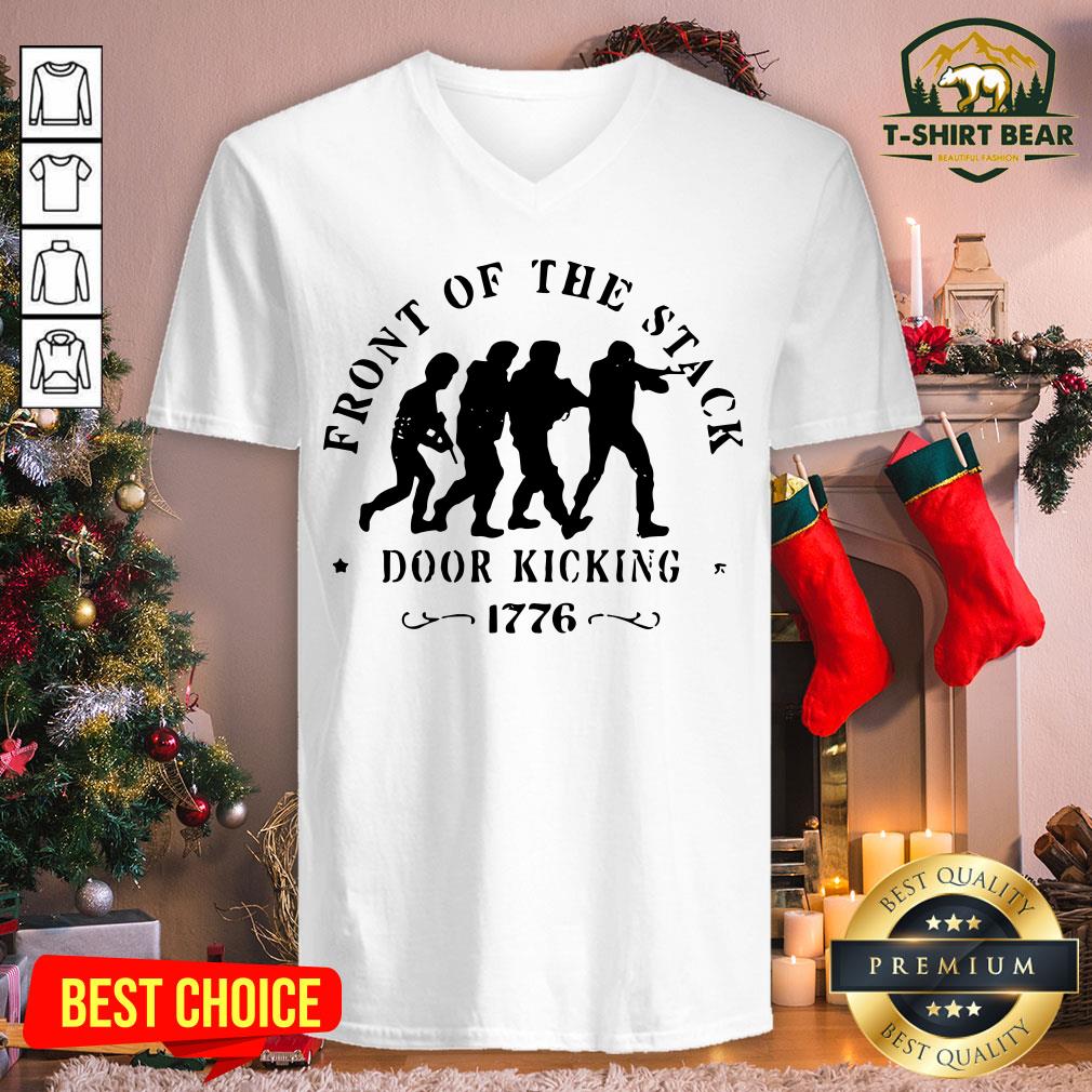 Funny Recon Jacks Apparel Front Of The Stack Door Kicking 1776 Shirt
