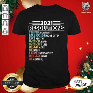 Premium 2021 New Years Resolutions Happy Goodbye 2020 T-Shirt