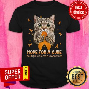 Official Cat Hope For A Cure Multiple Sclerosis Awareness Shirt