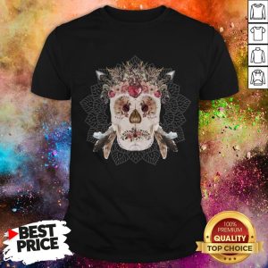 Native American Inspired Sugar Skulls Mandala Flowers Day Dead Shirt