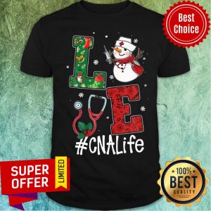 Awesome Snowman Nurse Love #Cnalife Christmas Shirt