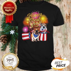 Official Bulldog Happy New Year Fireworks Shirt