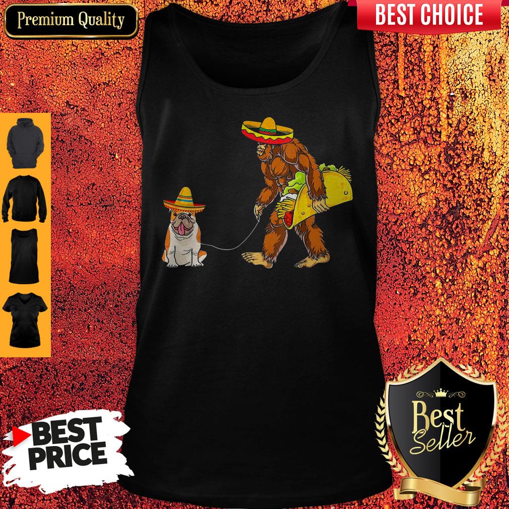 Bigfoot Sasquatch Walking Pitbull Dog Shirt