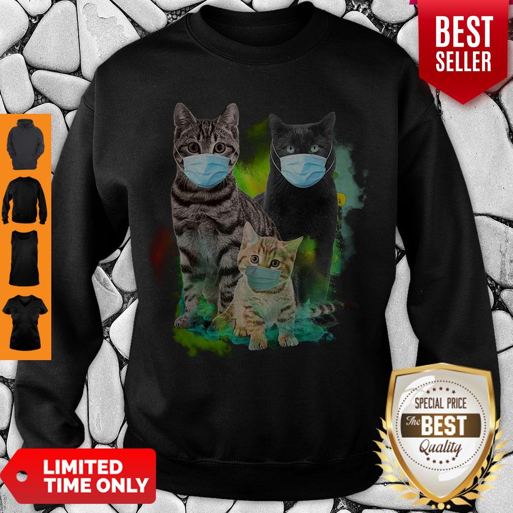 Official Cat Wear Face Mask Tee Shirt