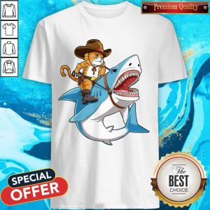 Top Cat Riding Shark Shirt