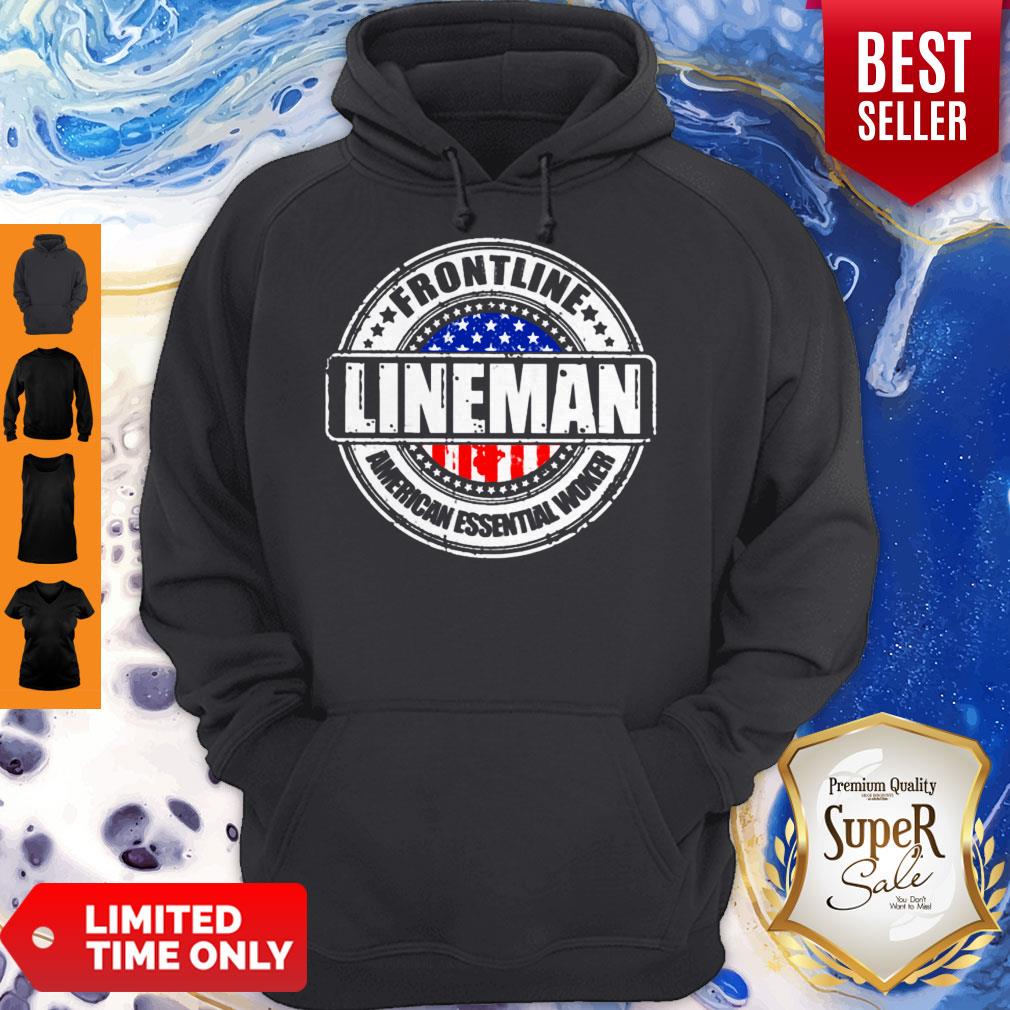 Premium Frontline Lineman American Essential Worker Shirt