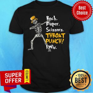 Rock Paper Scissors Throat Punch I Win Shirt