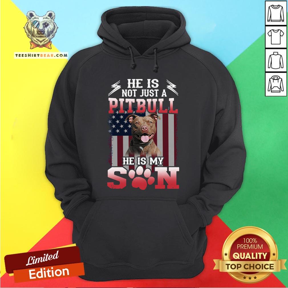 He Is Not Just A Pitbull Se Is My Son American Flag Shirt