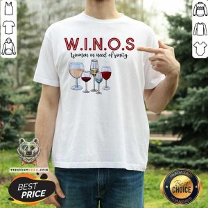 Official Winos Women In Need Of Sanity Wine Shirt