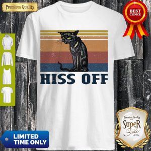 Hot Black Cat Hiss Off Vintage Shirt