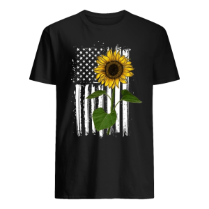 Sunflower With America Flag Shirt