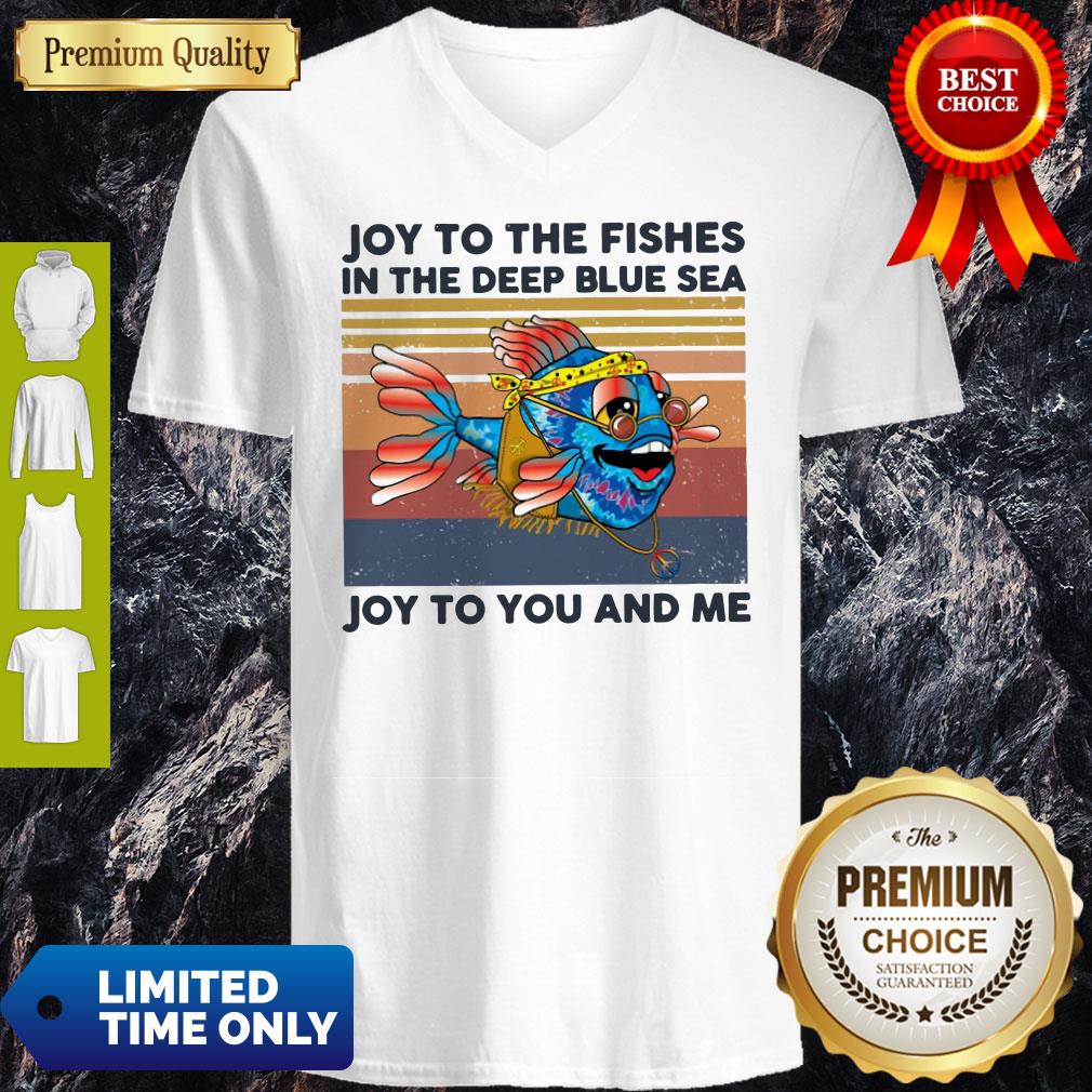 Joy To The Fishes In The Deep Blue Sea Joy To You And Me Vintage Shirt