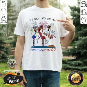 Flamingo 4th July Proud To Be American Shirt