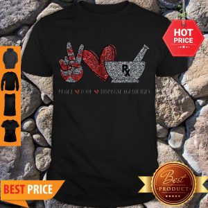 Cute Glitter Peace Love Dispense Medicines Shirt