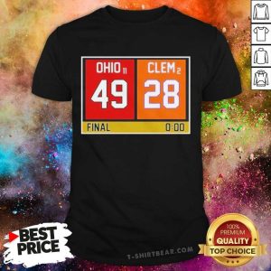 Official Ohio State Buckeyes vs Clemson Tigers 49 28 Final Shirt
