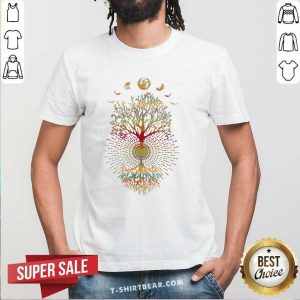 Good Phases Moon Retro 60s 70s Vibe Tree Life Shirt