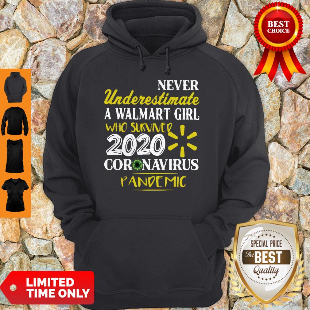 Never Underestimate A Walmart Girl Who Survived 2020 Coronavirus Pandemic Shirt