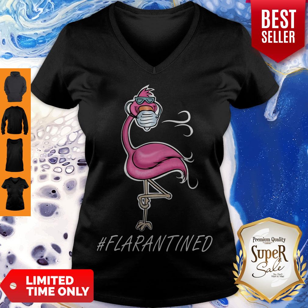 Awesome Flamingo Quarantined Flarantined Coronavirus Shirt