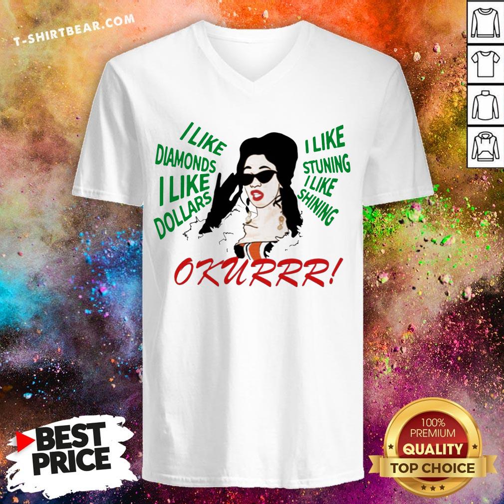 Cardi B Dear Santa I Like Diamonds I Like Dollars Okurrr Shirt