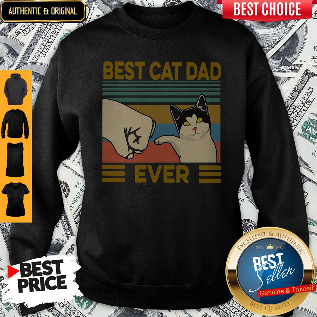 Vintage Best Cat Dad Ever Shirt