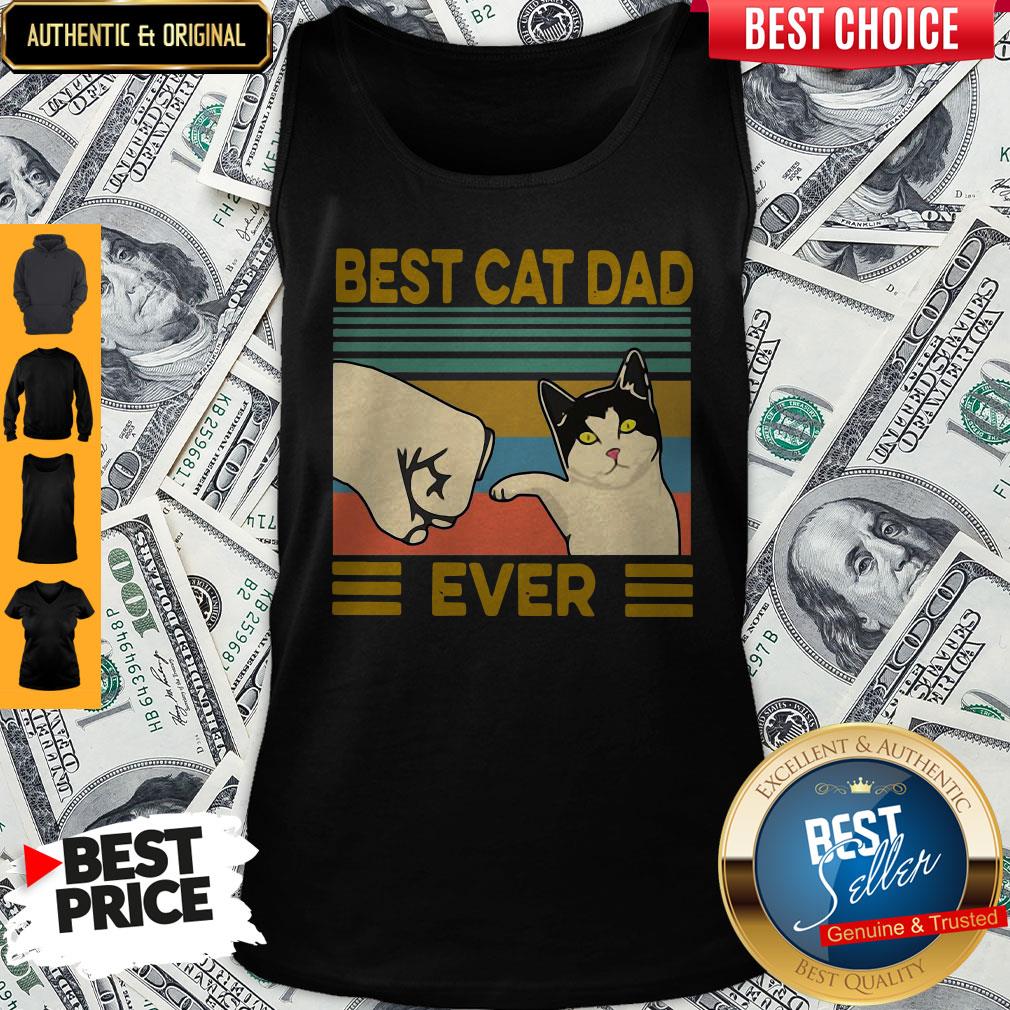 Vintage Best Cat Dad Ever Shirt