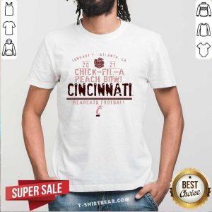 Cute Chick-fil-a Peach Bowl 2021 Cincinnati Bearcats Football Shirt