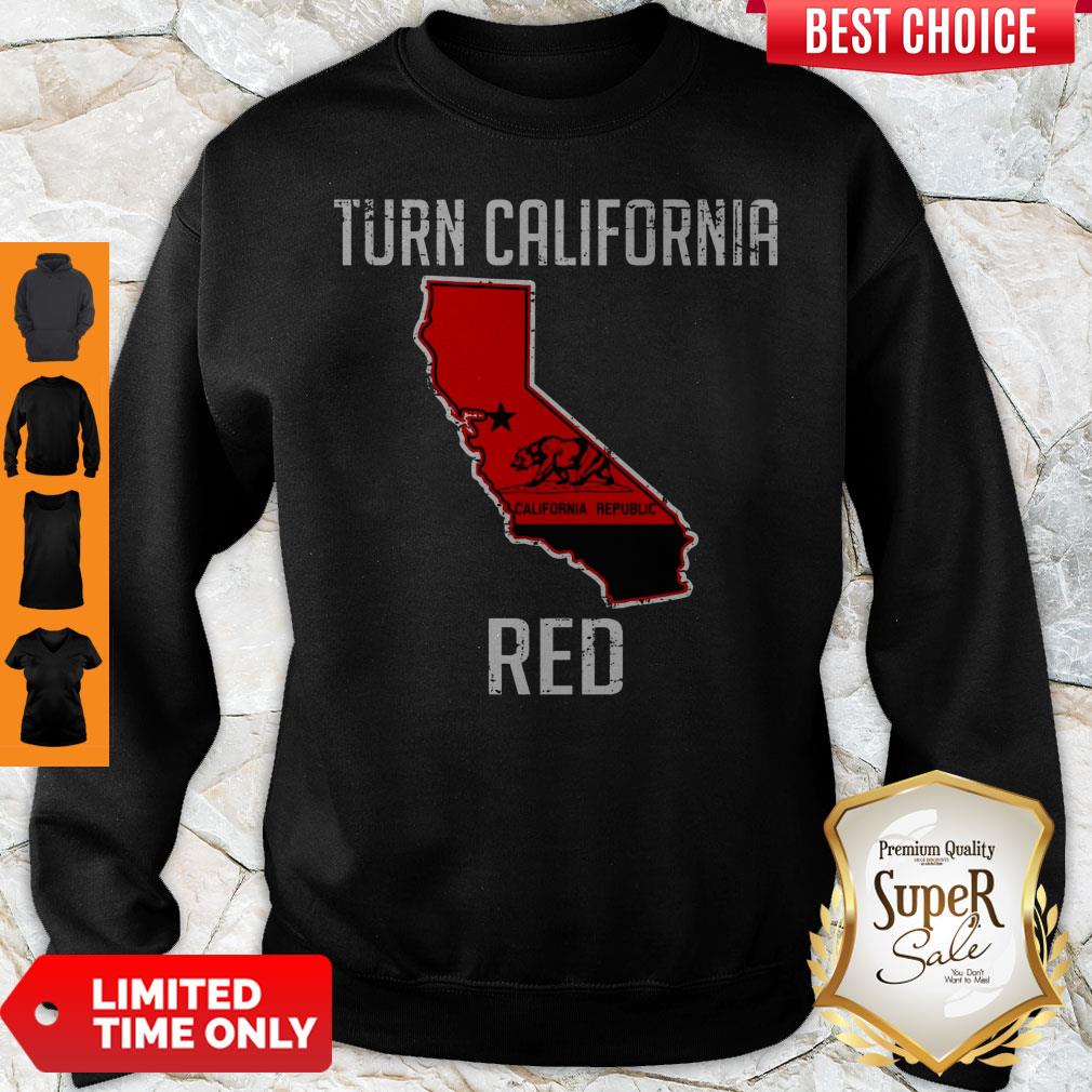 Official Turn California Red State Flag Shirt