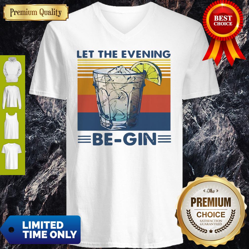 Wine Let The Evening Begin Vintage Shirt