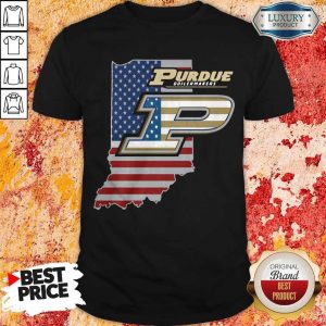 Awesome Purdue Boilermakers American Flag Shirt