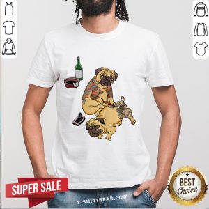 Funny Bulldog Drink And Tattoo Shirt