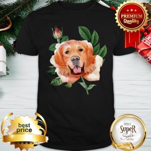Official Golden Retriever Rose Stem Shirt