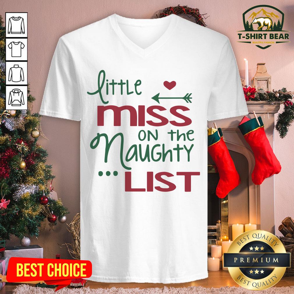 Lovely Little Miss On The Naughty List Christmas Shirt