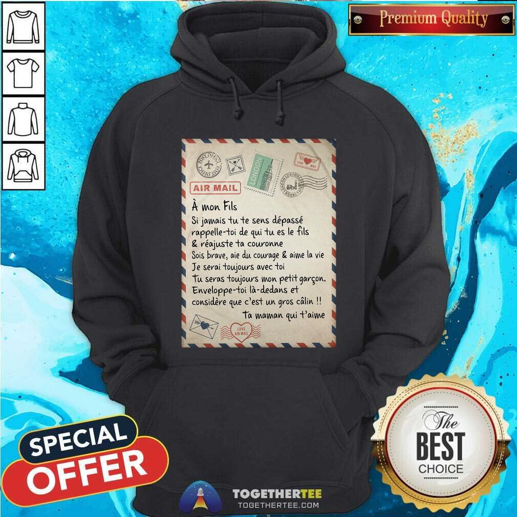 Air Mail A Mom Fils Ta Maman Qui Taime Shirt