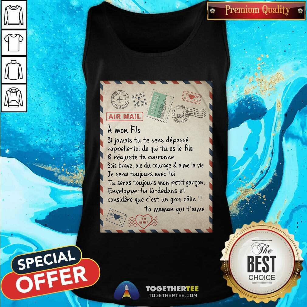Air Mail A Mom Fils Ta Maman Qui Taime Shirt