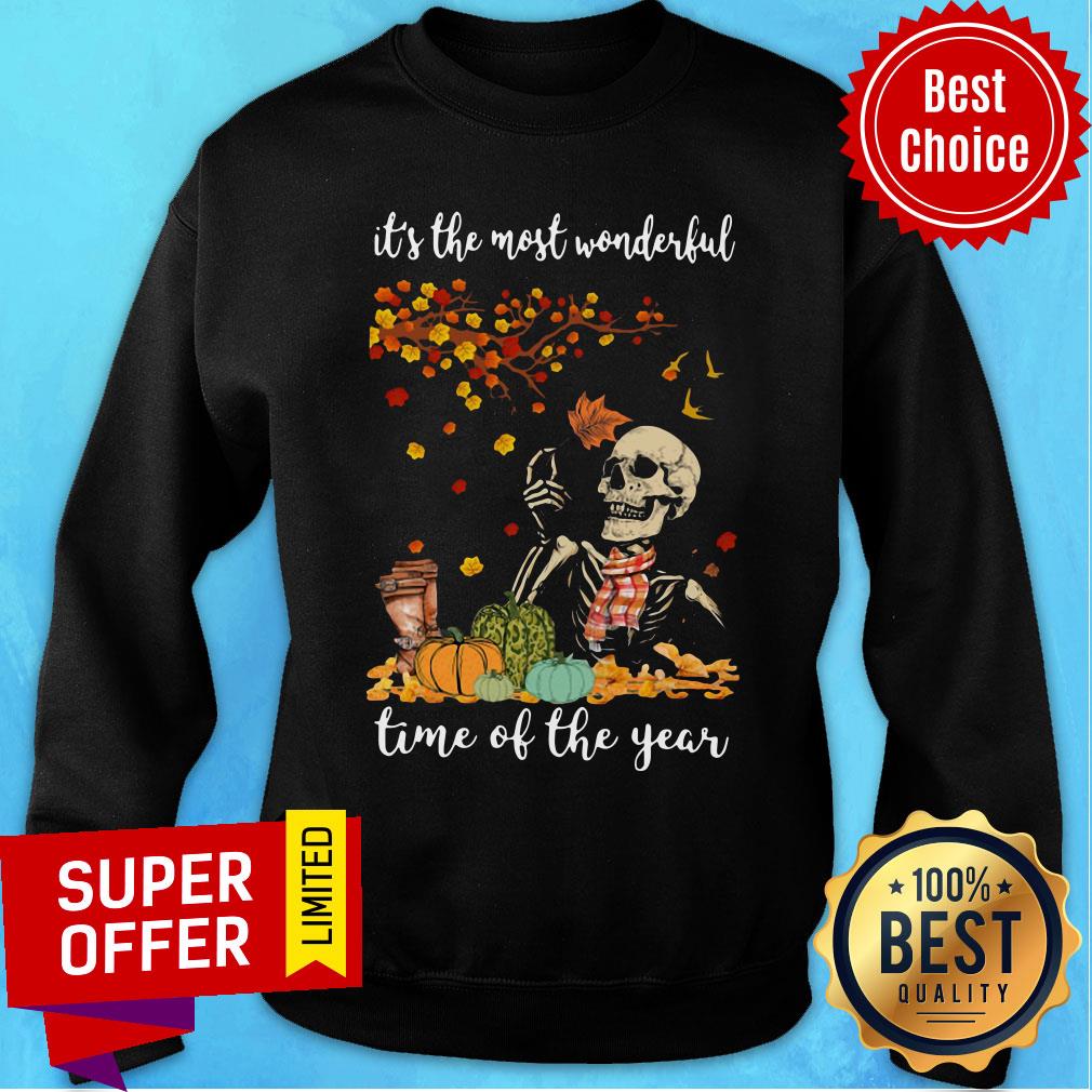 Skeleton It’s The Most Wonderful Time Of The Year Halloween Shirt